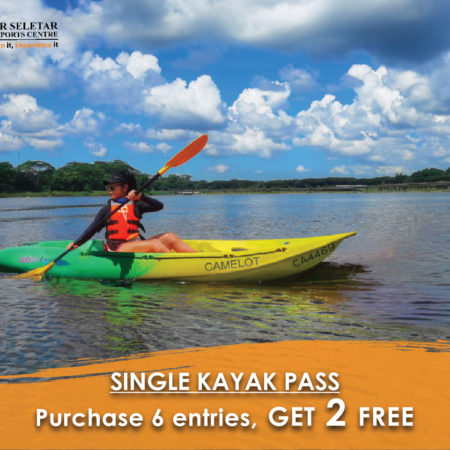Single Kayak Pass (6+2 visits) @ L. Seletar