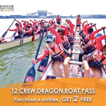 DB12 – 12 Crew Dragon Boat Pass (6+2 visits) @ L. Seletar